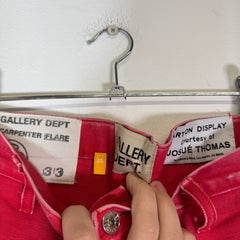 Gallery Dept Red Carpenter Flare Jeans Size 33