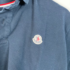 Navy Moncler Logo Polo Size XXL