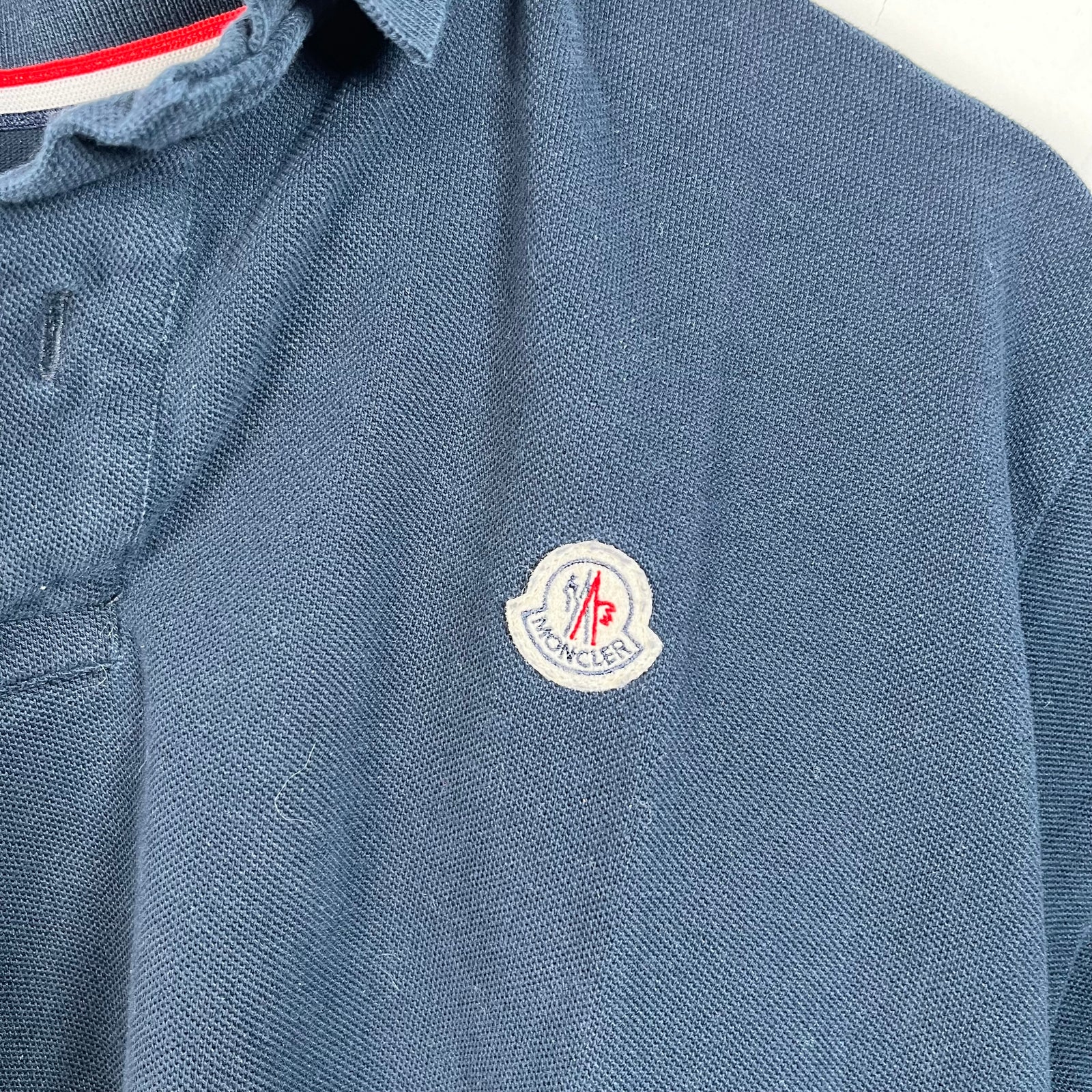 Navy Moncler Logo Polo Size XXL