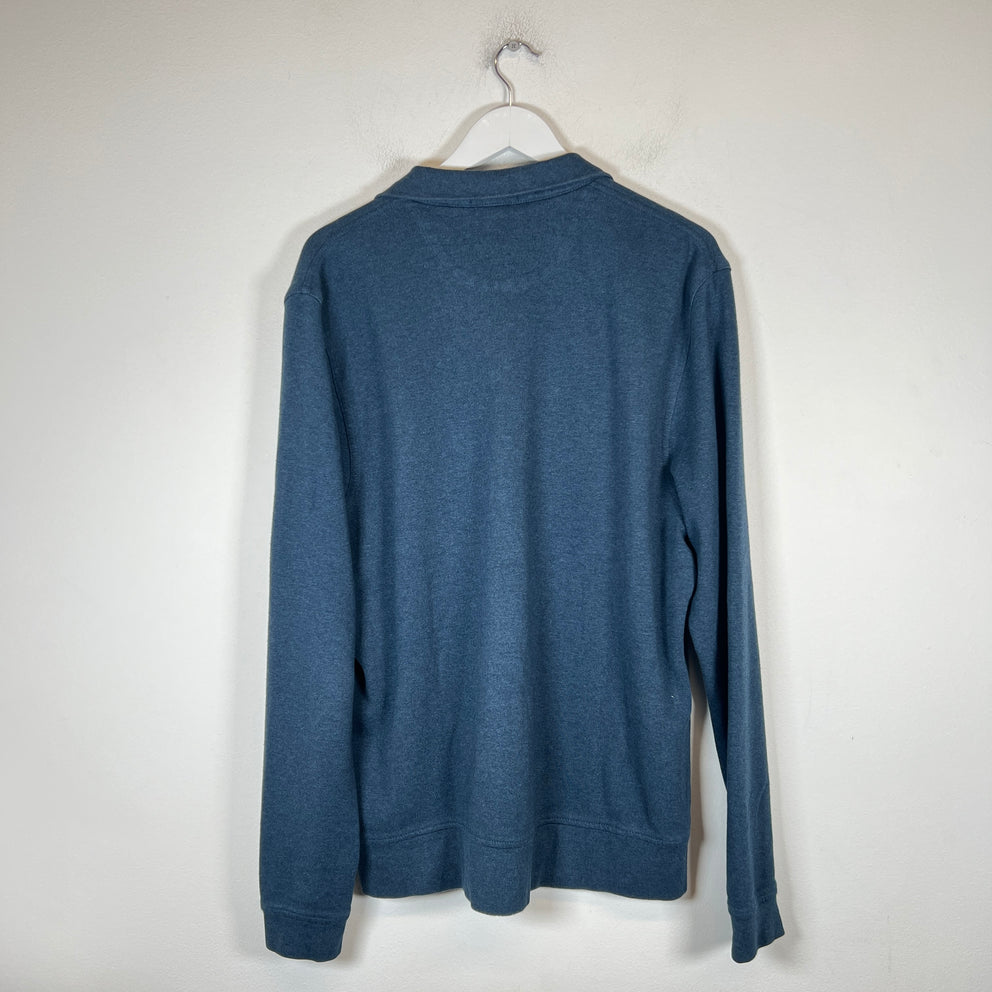 Burberry Brit Blue Half Zip Sweater Size L