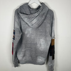 DSQUARED2 Grey Patchwork Hoodie Size S