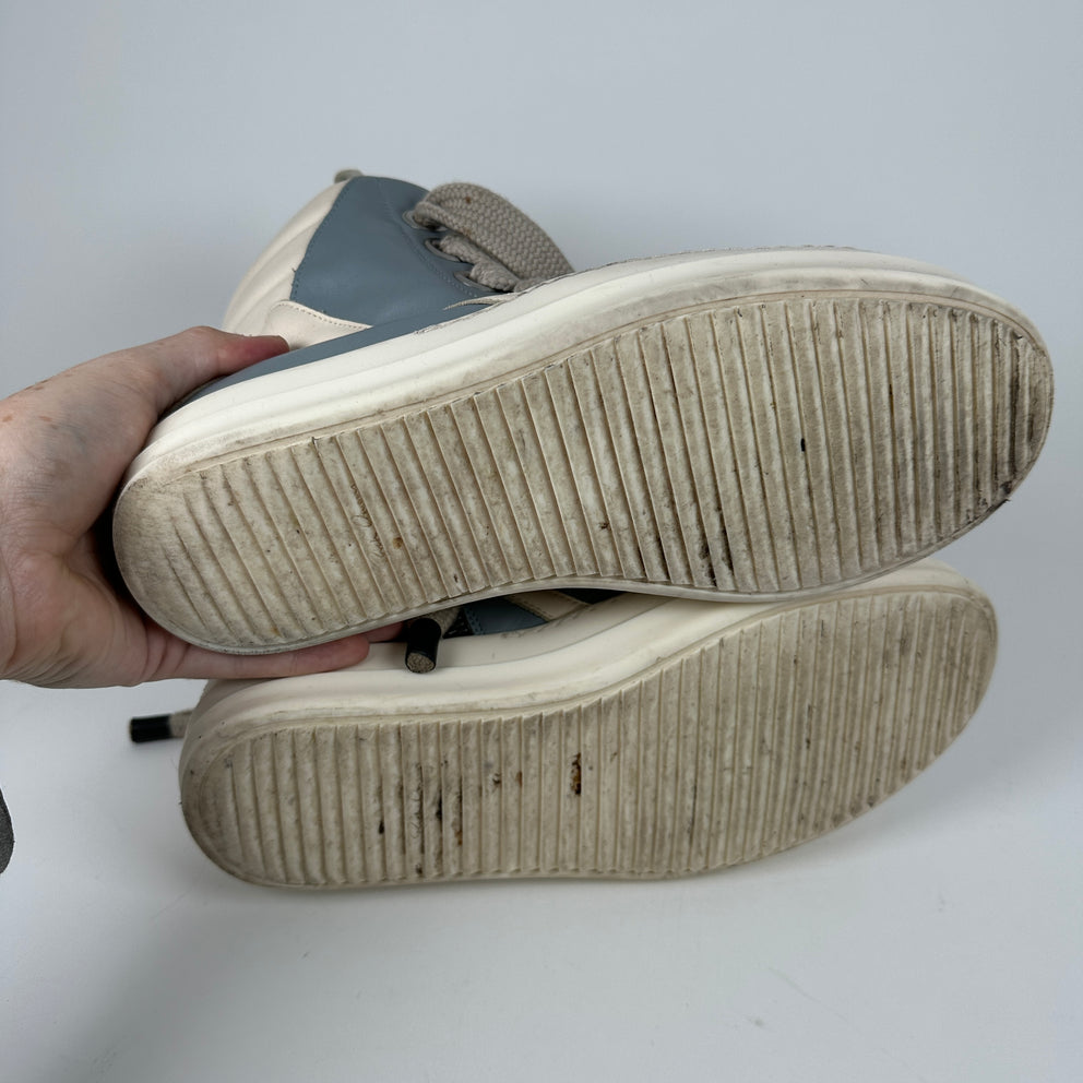 Rick Owens Jumbo Lace Geobasket Pale Blue Size 9