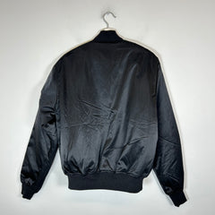 Aime Leon Dore Black Embroidered Bomber Jacket Size M