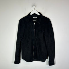 Our Legacy Black Suede Zip Up Jacket Size M