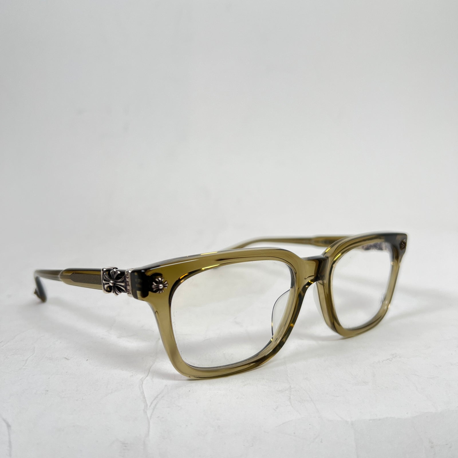 Chrome Hearts Army Green 'Cox Ucker' Glasses