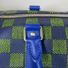 Louis Vuitton Blue/Green Damier Other Keepall Bandouliere 50