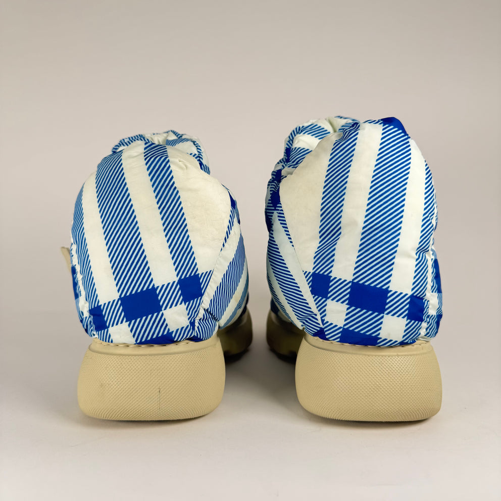 Burberry Check Pillow Puffer Boots Size 10