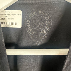 Chrome Hearts Black 'Fleur' Graphic T-Shirt Size S