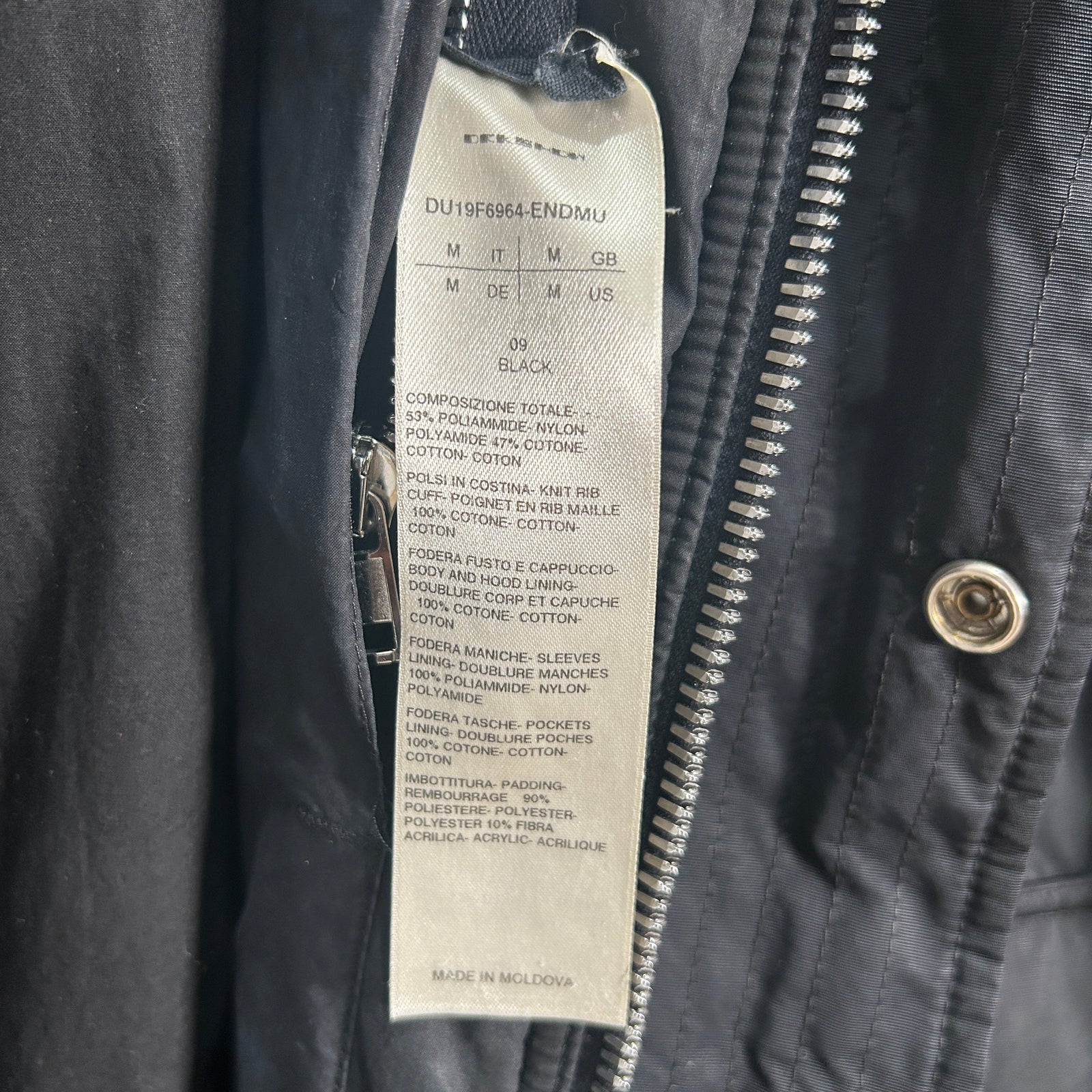 Rick Owens DRKSDW x End. Black Exploder Parka Size M