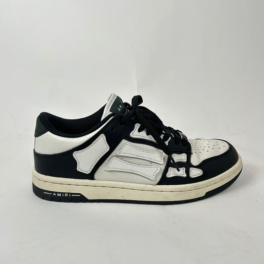 Amiri Black/White Skel Low-Top Sneaker Size 37