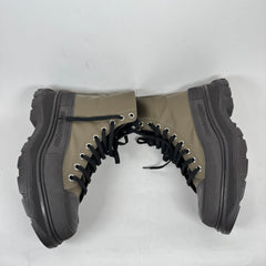 Alexander McQueen Olive Tread Slick Boots Size 42
