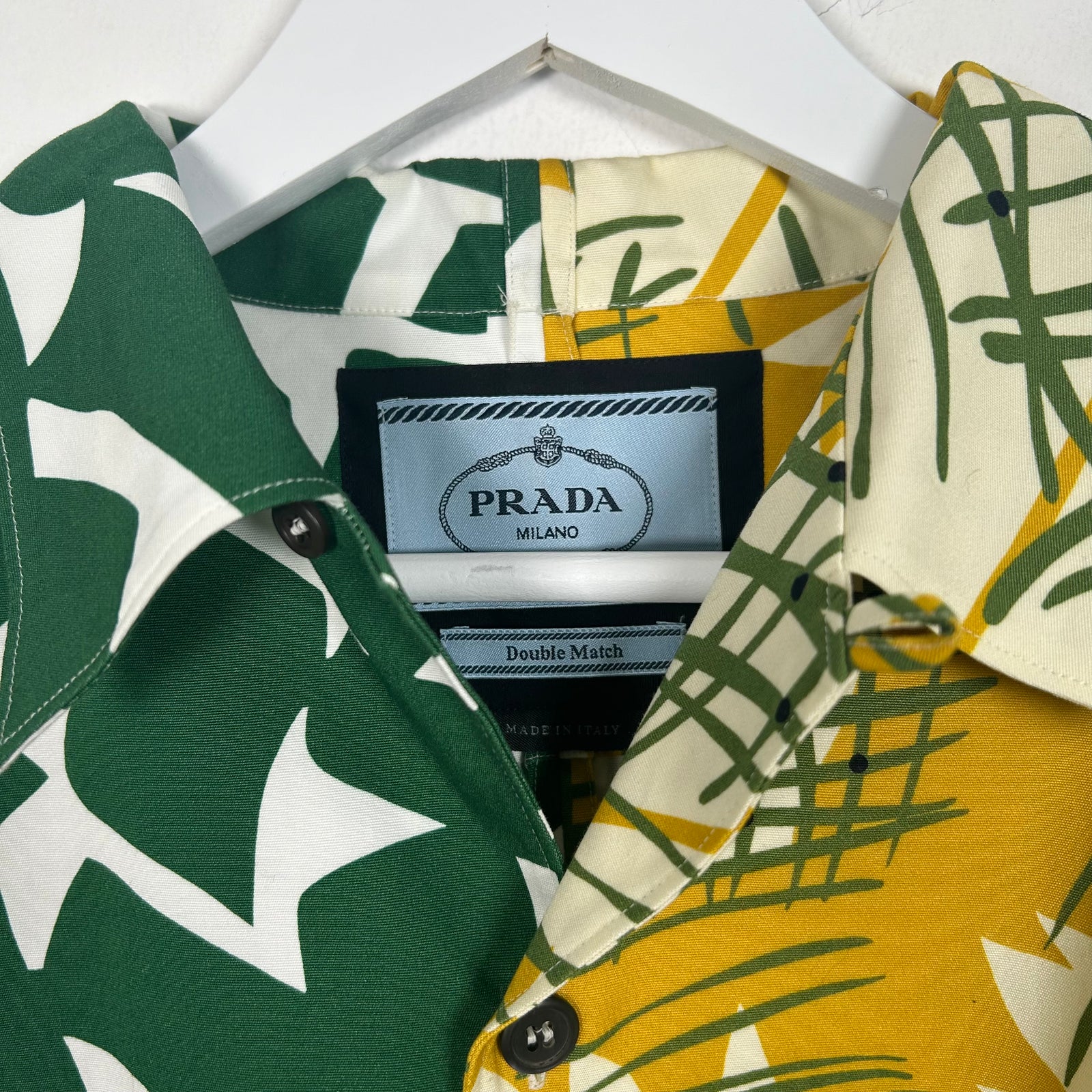 Prada Green/Yellow Half Match Size XL