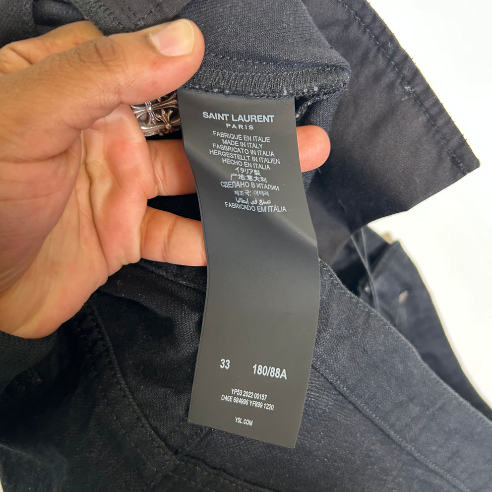 Saint Laurent Black D31 Jeans Size 33
