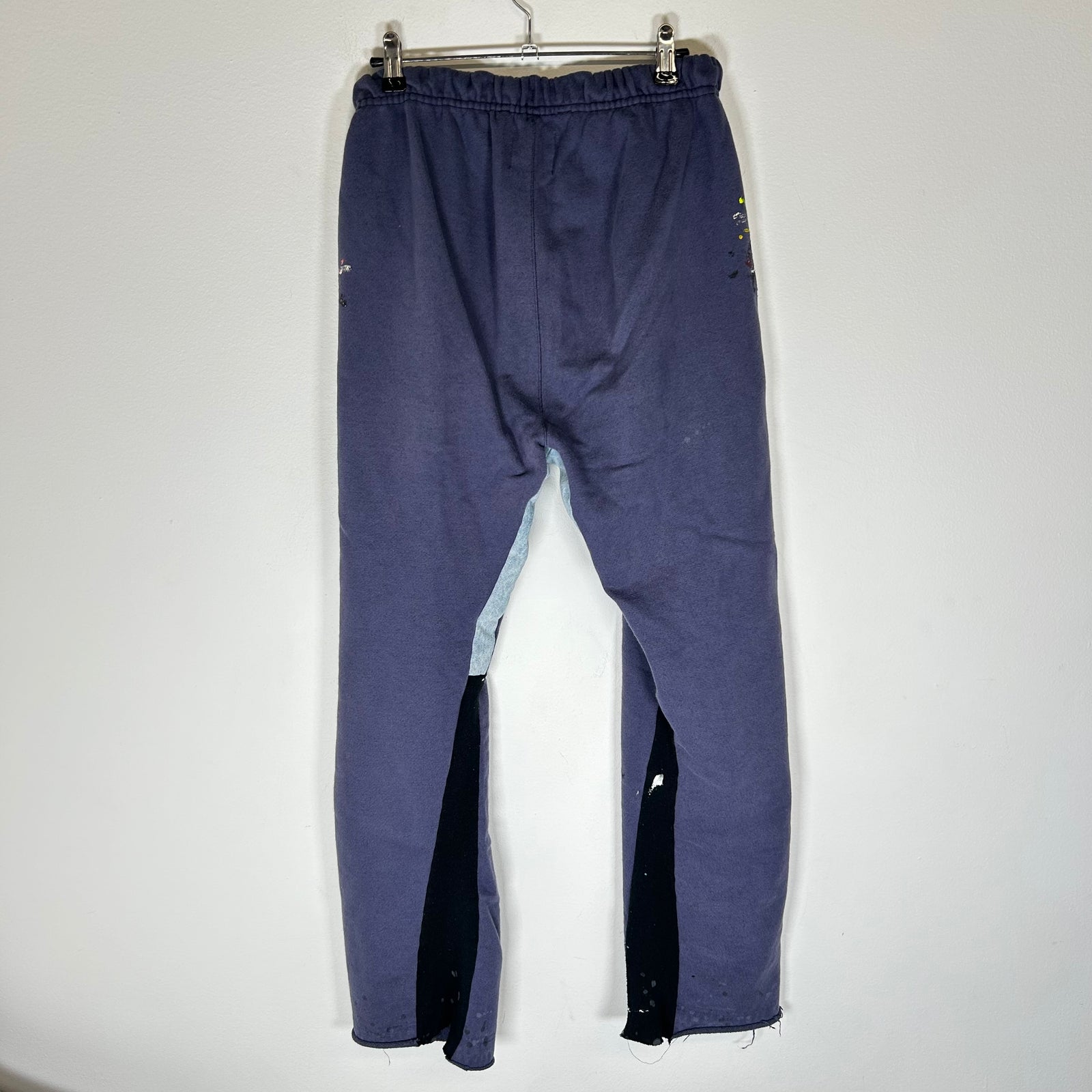 Gallery Dept Navy Paint Splatter Flared Sweatpants Size M
