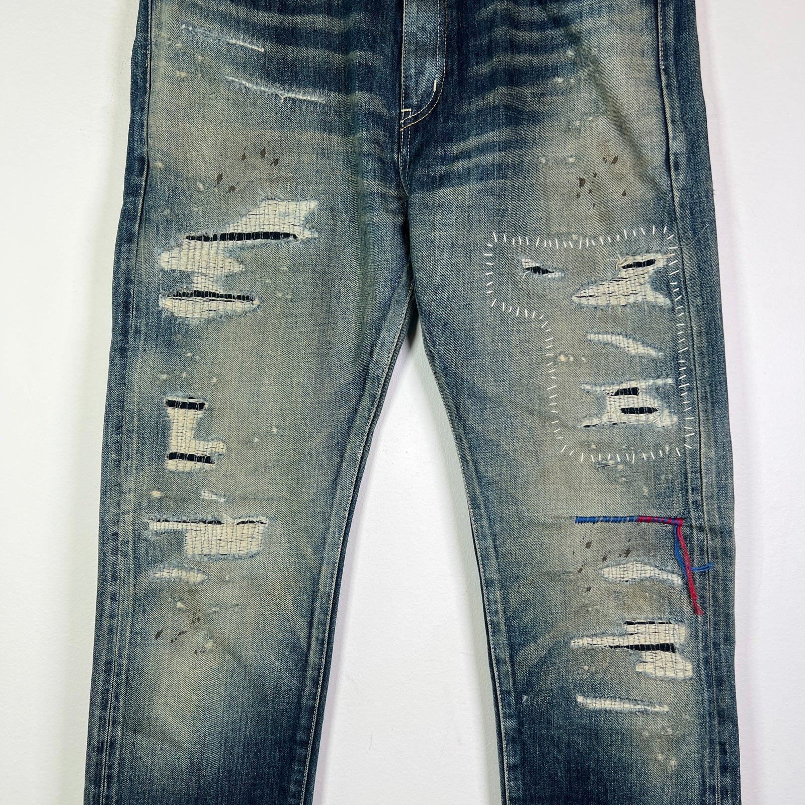 Neighborhood Blue Savage Denim DP Basic Distressed Jeans