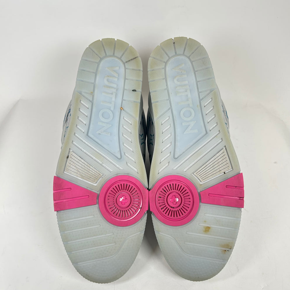 Louis Vuitton Grey Multicolor Skate Sneakers Size LV 10