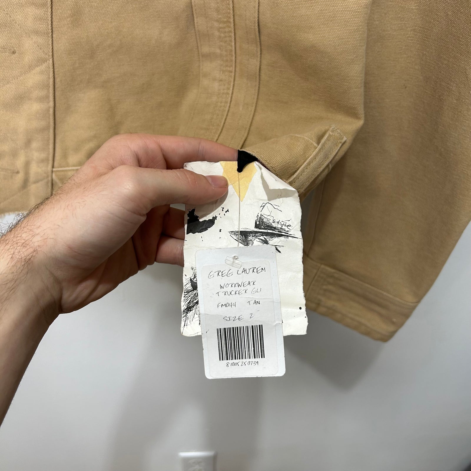 Greg Lauren Canvas Patchwork GL1 Jacket Size 2