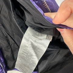 Dior Oblique Purple Puffer Jacket Size 54