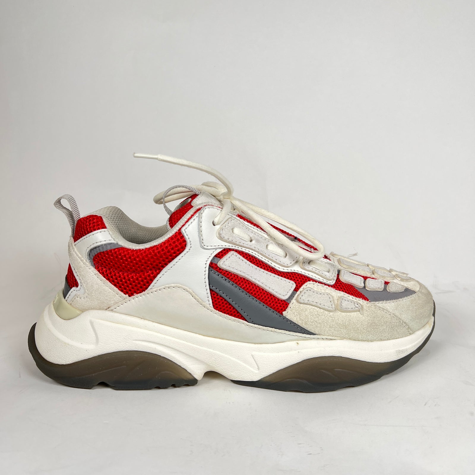 Amiri Grey/Red Bone Runner Size 42