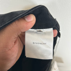 Givenchy Green Painted Distressed Jeans Size 38