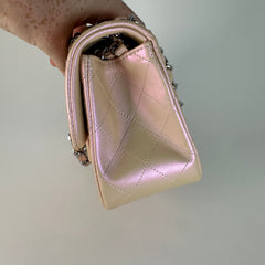 Chanel Mini Square Iridescent Calfskin Flap