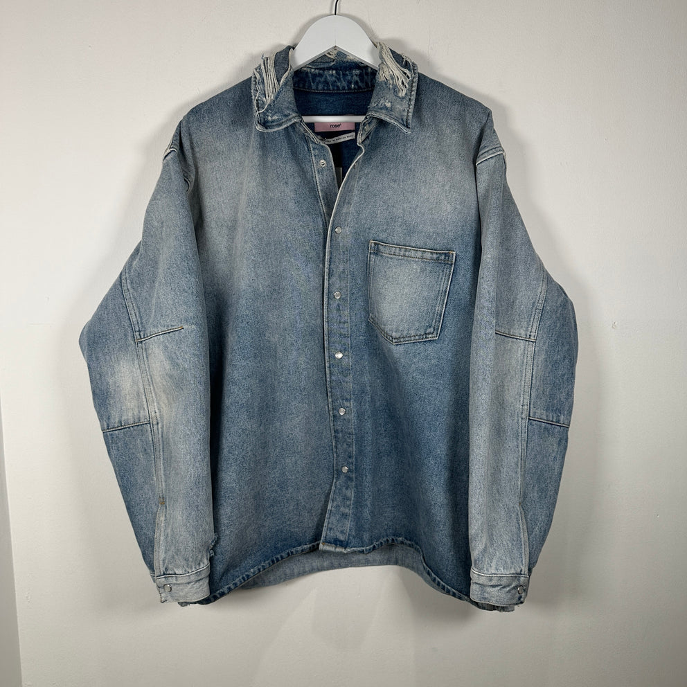 Martine Rose Denim Button-Up Shirt Size L