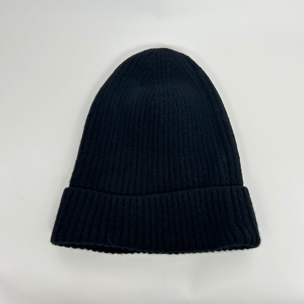 Louis Vuitton Black Wool Logo Beanie Size OS