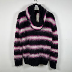Marni Striped Mohair Knit Hoodie Size S