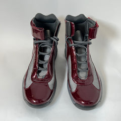 Prada Burgundy High Top Cups Size 10.5