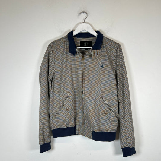 Hysteric Glamour Navy Check Bomber Jacket Size M