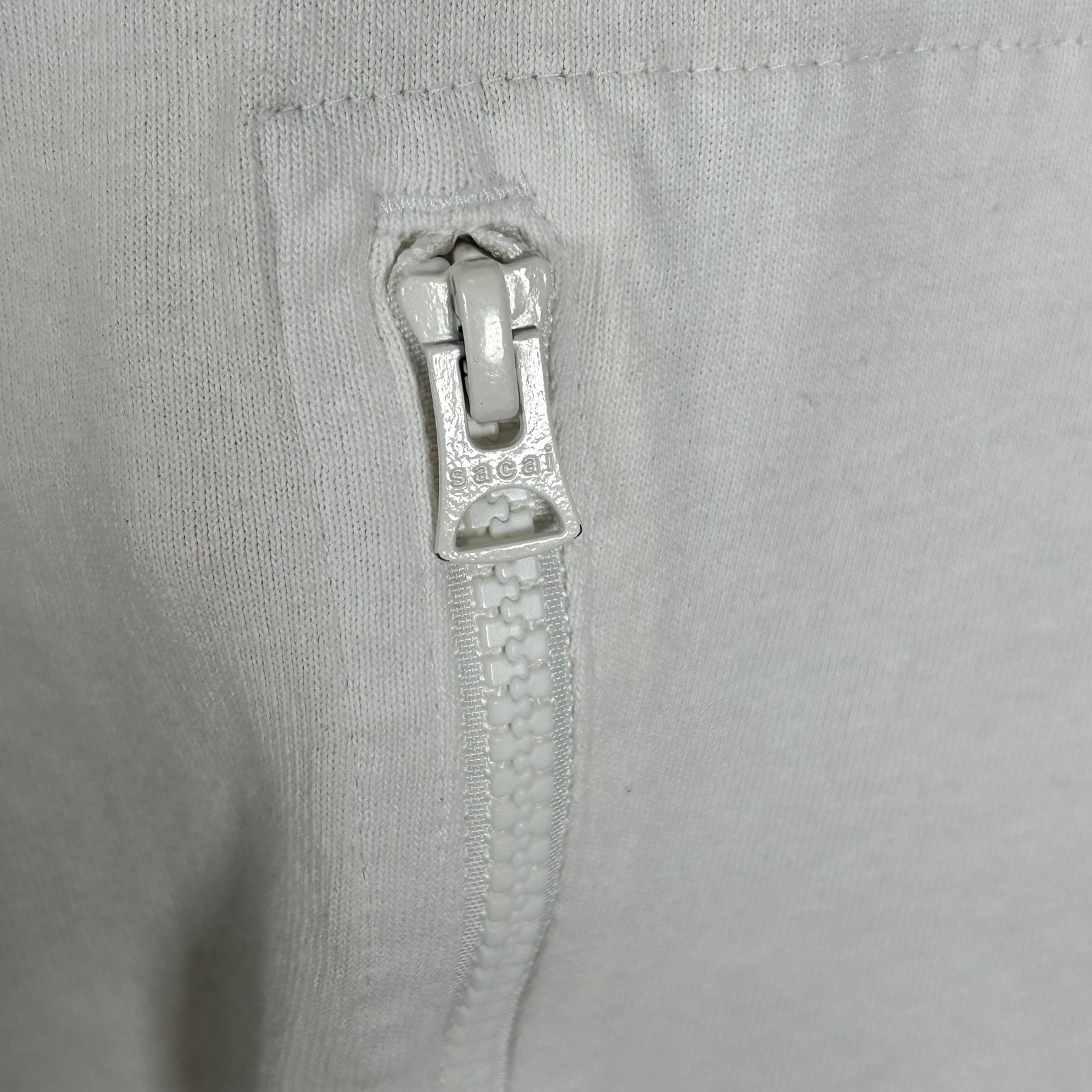 Sacai White Zipper-Pocket Shirt Size M