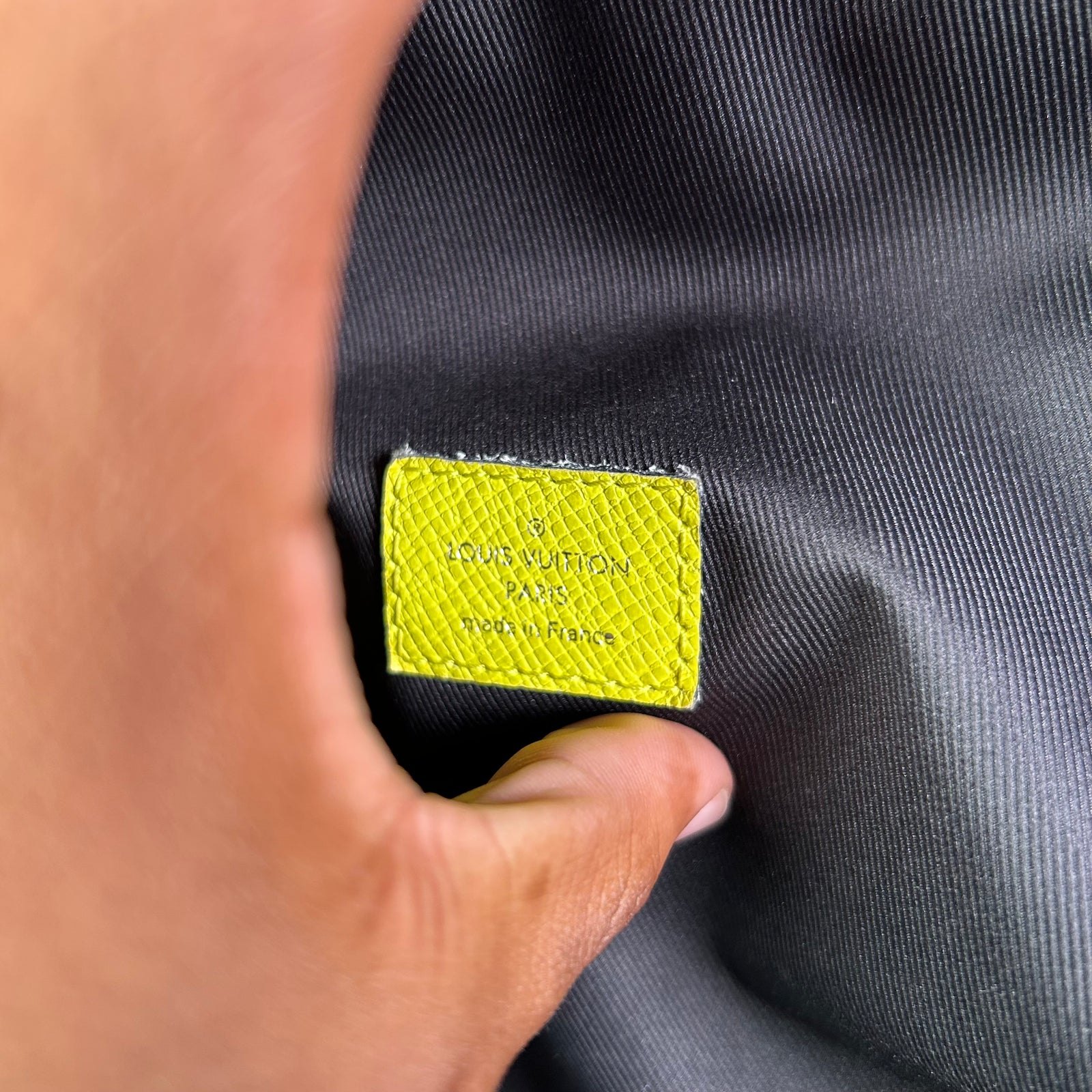 Louis Vuitton Yellow Taigarama Monogram Discovery Backpack