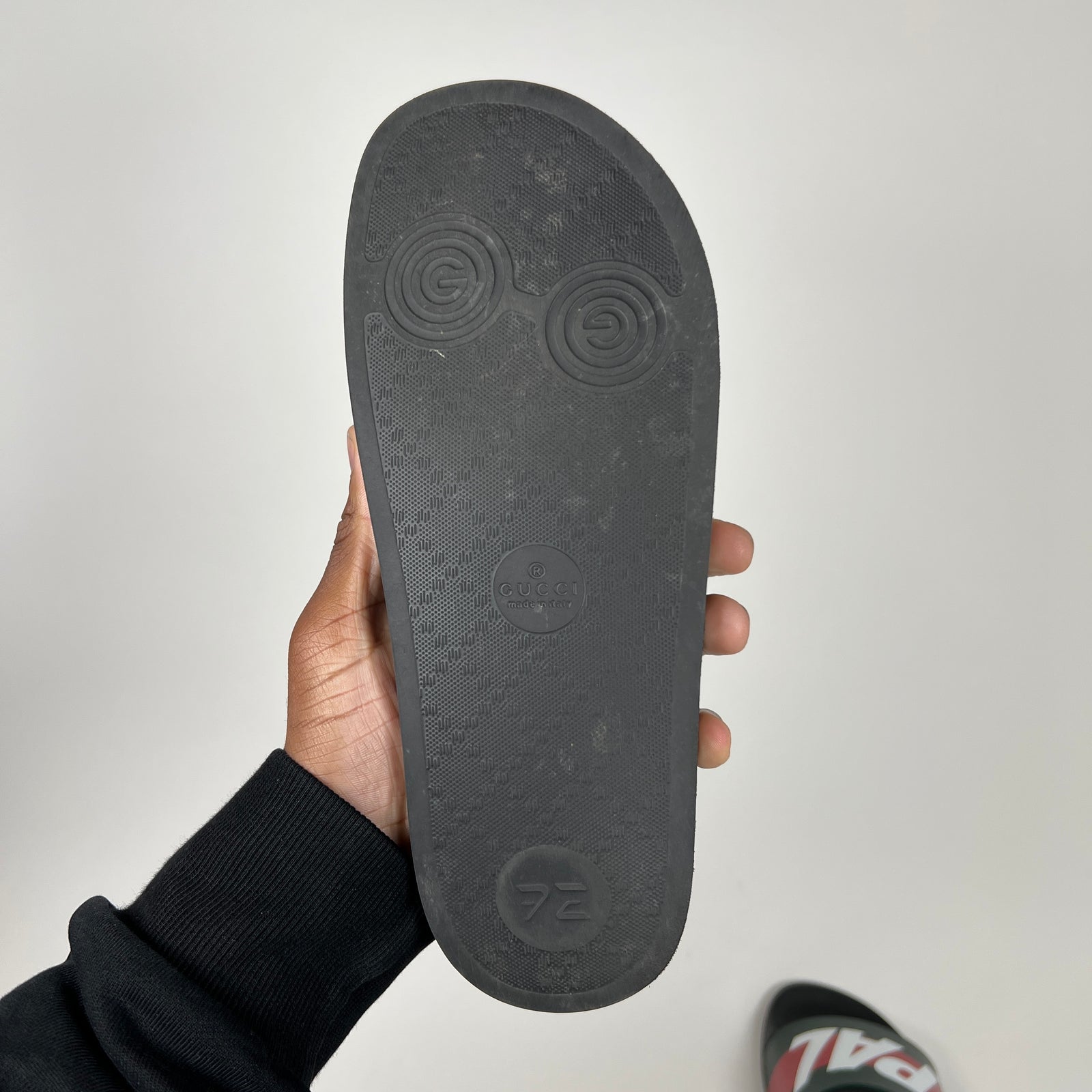 Gucci x Palace Black Slides Size 39