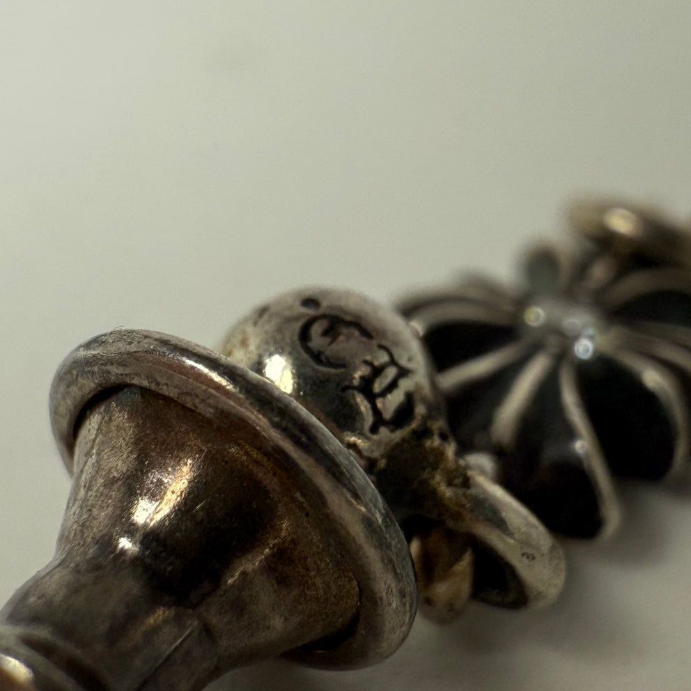 Chrome Hearts Tiny E .925 Diamond Earring