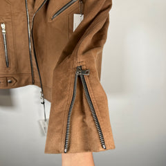 Balmain Suede Biker Jacket