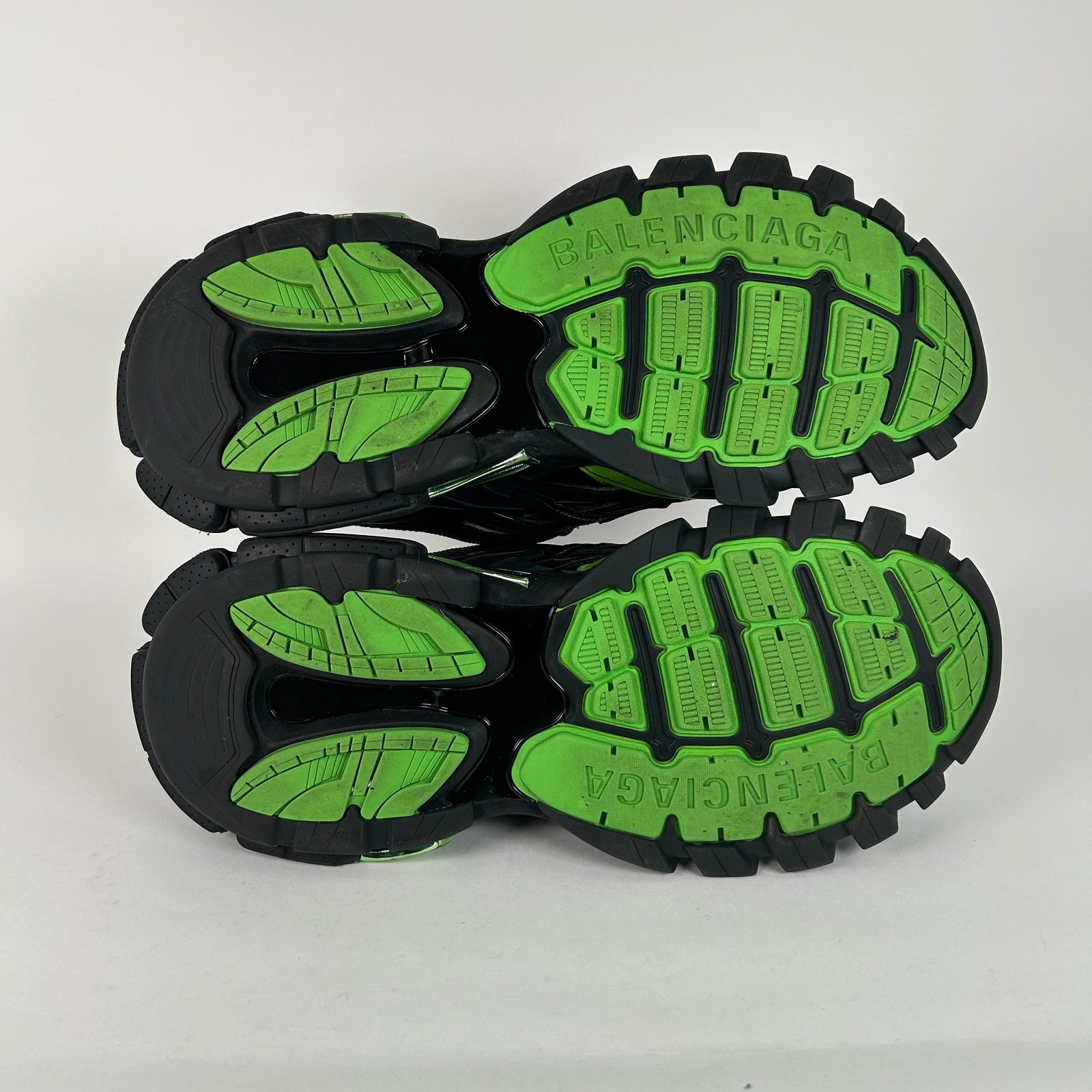 Balenciaga Black/Green Track 2 Sneaker Size 12
