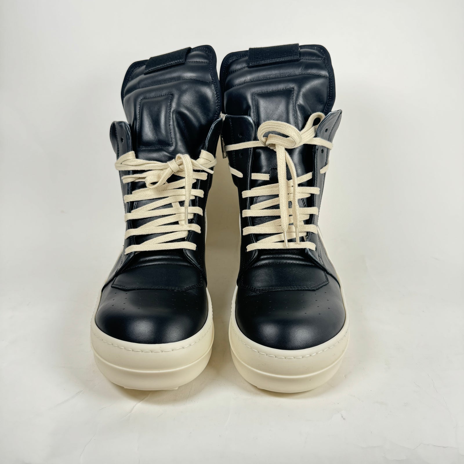 Rick Owens Black/Milk Geobasket Size 42