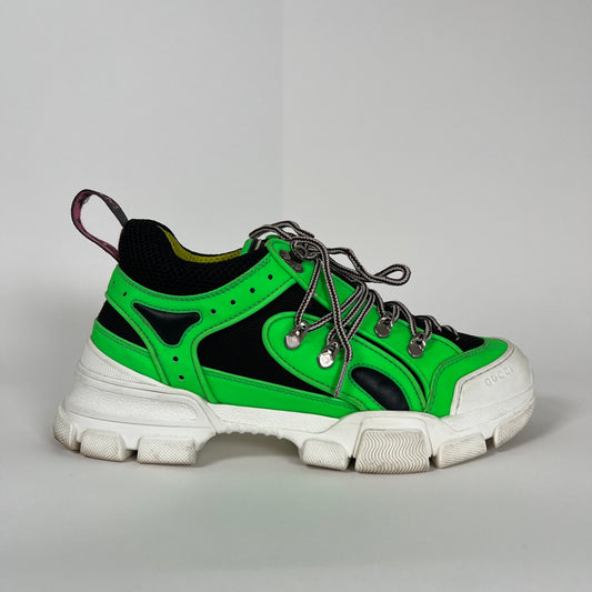 Gucci Green Flashtrek Sneaker Size 8.5