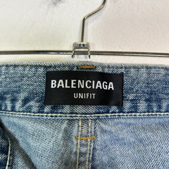 Balenciaga FW22 Lost Tape Flared Denim Jeans
