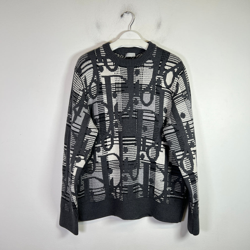 Dior Wool Oblique Trotter Intarsia Monogram Sweater