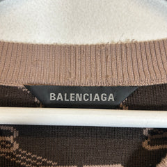 Balenciaga Brown Balenciaga Brown BB Logo Sweater Size XL