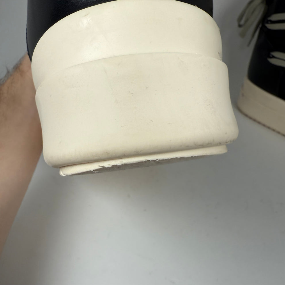 Rick Owens x Moncler Big Rock Megalace Black Boots Size 42