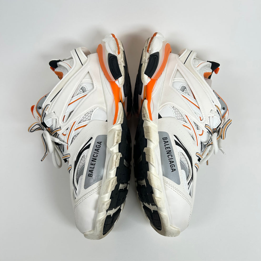 Balenciaga White/Orange Track Sneaker Size 44