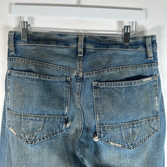 Rick Owens Vintage Slab Blue Distressed Jeans Size 30
