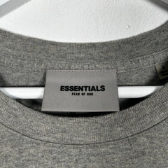 Essentials Fear Of God Grey Logo Tee Size L