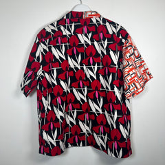 Prada Floral Double Match Shirt Size XL