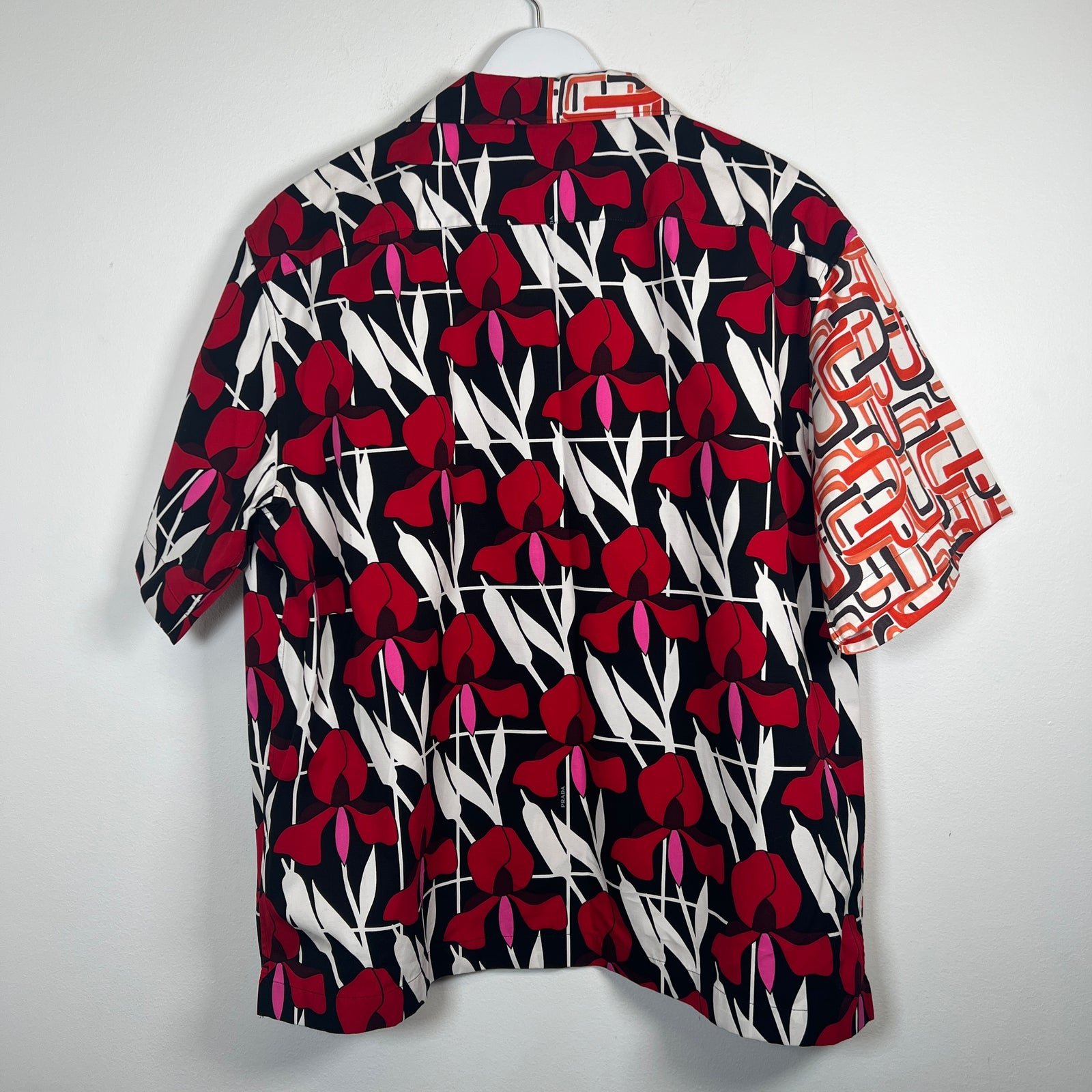 Prada Floral Double Match Shirt Size XL