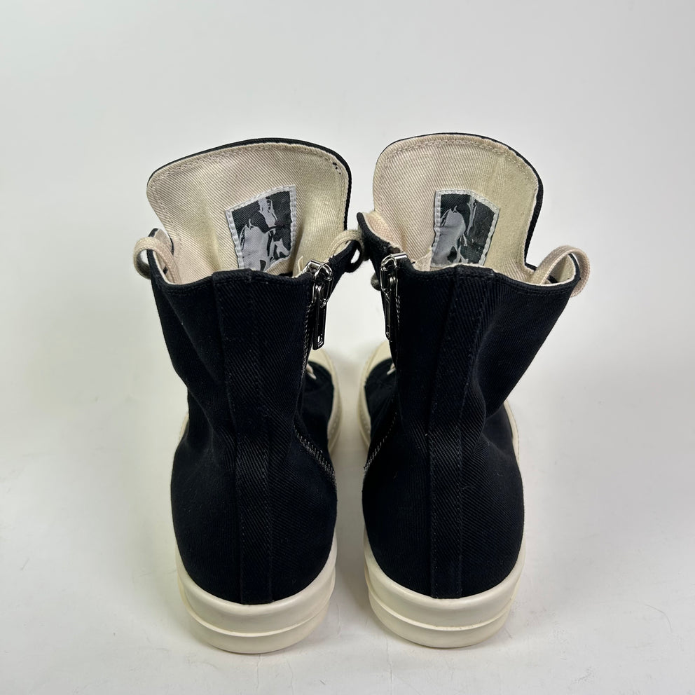 Rick Owens DRKSHDW Canvas High-Top Ramones