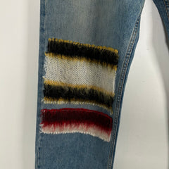 Marni Mohair Patch Denim Jeans Size 34