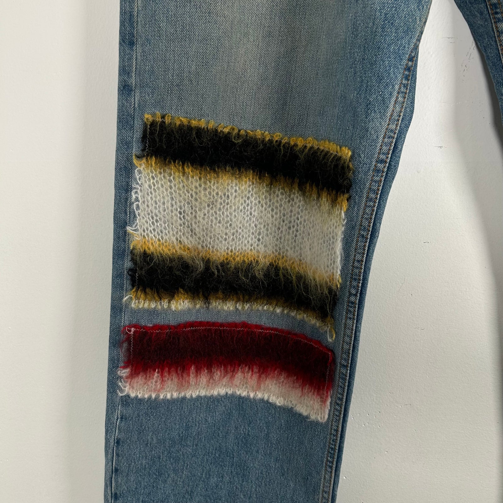 Marni Mohair Patch Denim Jeans Size 34
